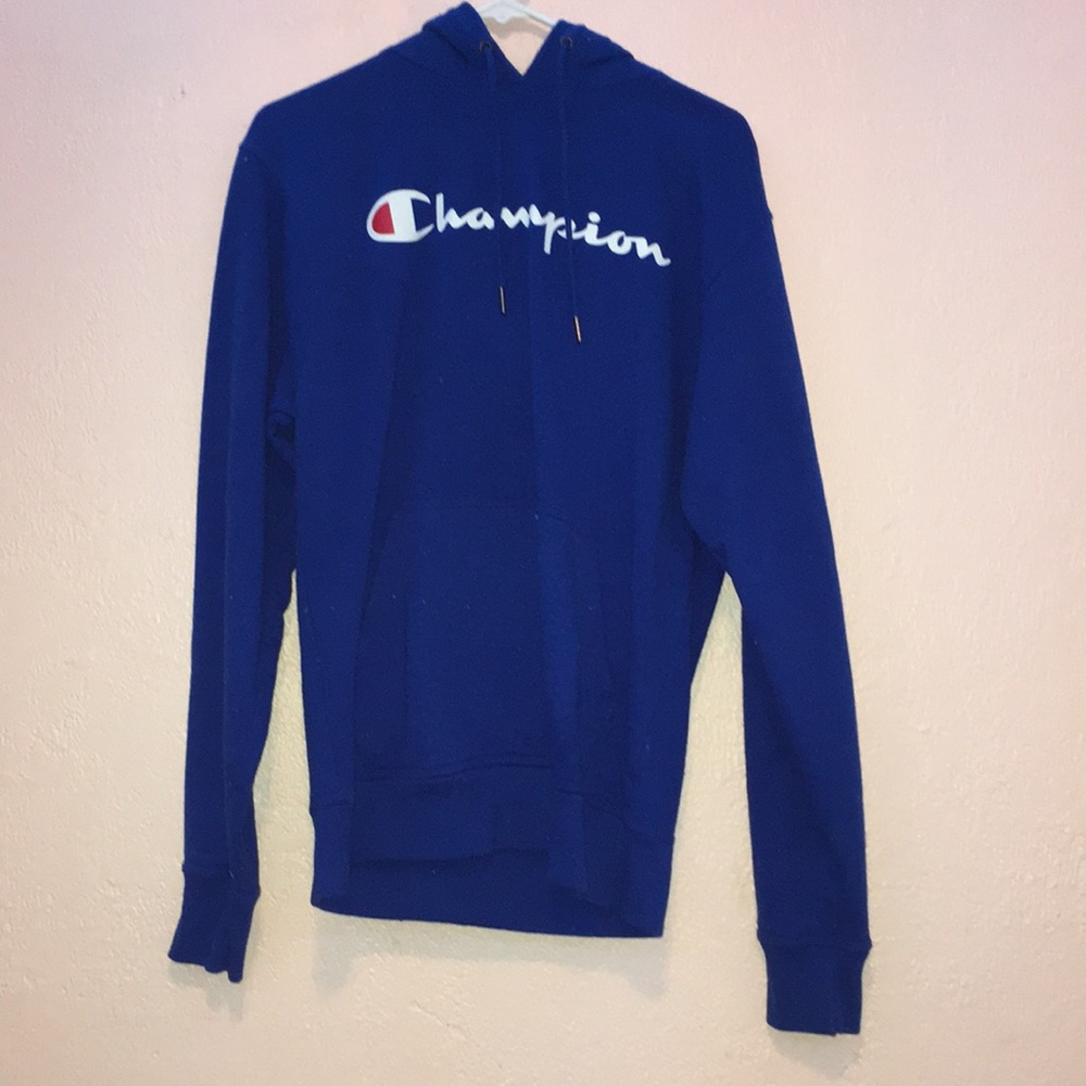 Men’s Champion royal blue hoodie